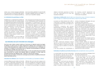 Les indicateurs de la publicité sur Internet




rotation avec d’autres messages publicitaires           sein d’une rotation générale. Il a aussi la faculté     visibles (c’est-à-dire apparues sur l’écran            Ce tracking permet également de
mais l’annonceur a la faculté de faire varier la        de limiter la répétition (par jour, par visiteur, …),   actif de l’internaute) sur le total des                quantifier la durée d’exposition de
quantité de fois où son message apparaîtra au           c’est ce qu’on appelle le capping.                      impressions délivrées.                                 l’internaute à la publicité.

Le médiaplanning spécifique au Web                                                                              Indicateurs d’efficacité (directe liée aux interactions avec le format, indirecte
                                                                                                                avec ce que l’on mesure par post-tests, d’apport sur les ventes)
Parallèlement au médiaplanning traditionnel,            des campagnes de branding. Des variantes
le média Internet offre une nouvelle pratique           se	sont	développées,	plutôt	adaptées	aux	               Le propre du média Internet est d’offrir à             nombre d’impressions interagies, ainsi que
de médiaplanning fondée sur les informations            campagnes à la performance. Elles sont                  l’internaute la possibilité d’interagir avec           la durée de cette interaction.
récoltées en permanence sur les internautes             indexées sur le nombre d’actions effectuées             la publicité, de façon bien plus large qu’un           Vient ensuite la mesure du taux de clic.
et leurs comportements. Cela permet de                  par l’internaute exposé. La nature de                   simple clic.                                           Il est même possible d’aller beaucoup plus
cibler exclusivement un profil précis. Par              cette action est définie en amont de la                 L’utilisation croissante des formats                   loin en calculant un taux de transformation
exemple : hommes 12-14 ans, femmes                      campagne entre l’annonceur, l’agence                    événementiels ou formats « Rich Media »                grâce à un tracking spécifique reliant les
recherchant crédit immobilier, e-buyers…                et les supports de diffusion. Ce sont le CPC            s’est accompagnée du développement                     actions de l’internaute à son exposition
D’autre part, le média Internet a développé             (Coût Par Clic) et le CPA (Coût Par Action).            d’indicateurs propres à la mesure de ceux-ci.          publicitaire. Ce tracking peut être effectué
l’usage de nouveaux modes d’achat.                      Enfin, les annonceurs ont la possibilité                Les indicateurs d’interaction découlent                immédiatement ou dans la durée de deux
Selon les objectifs de la campagne et les               d’acheter « en blind » : c’est-à-dire qu’ils            donc de cette évolution de l’utilisation du            façons : les mesures « post-clic » (action
dispositifs choisis, plusieurs modes d’achat            achètent un volume global d’impressions                 média. L’interaction peut être considérée              faisant suite à un clic sur la publicité) et
d’espace coexistent.                                    qui seront diffusées sur un réseau constitué            comme désignant l’action réalisée par                  « post-view » (action faisant suite à une
Le traditionnel CPM, ou Coût Pour Mille est             de nombreux sites, sans savoir sur quels sites          l’internaute sur le format publicitaire auquel         exposition publicitaire).
le plus couramment utilisé dans le cadre                la campagne sera diffusée.                              il est exposé. Dans ce cas, le clic devient            On oppose souvent les analyses post-clic
                                                                                                                le 2ème niveau de l’interaction avec la                et post-view, alors qu’on le voit ici, elles sont
                                                                                                                publicité.                                             plutôt	complémentaires.	
  Les indicateurs de suivi et de bilan de campagne                                                              En effet, l’internaute interagit d’abord               L’action trackée, définie en amont de
                                                                                                                dès lors qu’il lance la lecture d’une vidéo,           la campagne, peut prendre différentes
Une fois le plan média construit, validé par l’annonceur et négocié auprès des régies,                          actionne, modifie ou coupe le son de celle-            formes, de la visite d’un site à un achat en
le trafficker, en agence et/ou en régie, programme la diffusion de la campagne via les                          ci, qu’il joue avec la création au moyen de            passant par l’inscription à une newsletter.
outils d’adserving (adservers). L’agence suit alors le déroulement de la campagne au                            sa souris…                                             Ce tracking nécessite la pose de tags sur la
quotidien, la modifiant le cas échéant afin de l’optimiser (re-paramétrage du périmètre,                        Il est ainsi possible de comptabiliser le              publicité et/ou le site concerné.
du capping, du ciblage, de la part de voix,...).
En fin de campagne, à l’inverse des autres médias, un bilan est systématiquement réalisé                        Indicateurs d’audience sur le site annonceur (site de destination de la publicité)
pour l’annonceur en fonction des objectifs définis au préalable. Ce bilan utilise les
données provenant des différents outils : l’adserver, l’outil de web analytics.                                 La quasi-totalité des formats publicitaires            indicateurs secondaires plus détaillés. Parmi
De façon plus ponctuelle, ces bilans de campagne peuvent être complétés par des post-                           est cliquable et renvoie vers un site web              eux, les plus pertinents sont :
tests et des études ad-hoc.                                                                                     (qui est alors appelé site de redirection).            •	 	 e	 taux	 de	 rebond	 (ou	 %	 de	 «	 visites	
                                                                                                                                                                          L
                                                                                                                Les outils de web analytics permettent alors              d’une seule page » sur le total de
Indicateurs de diffusion (des impressions commandées aux impressions visibles)                                  de mesurer l’audience et le trafic généré                 visites).	 Un	 taux	 de	 rebond	 élevé	 peut	
                                                                                                                par la publicité.                                         révéler l’insatisfaction des visiteurs. Il
Lors de la diffusion du plan média commandé,            affichée dans une zone de la page qui ne                Tout d’abord, l’outil fournit les indicateurs             peut cependant aussi indiquer que
le nombre d’affichages publicitaires (aussi             sera pas consultée par l’internaute. Il est dans        primaires : visiteurs sur la période, visiteurs           ceux-ci ont trouvé immédiatement ce
appelé « impressions publicitaires ») est suivi.        ce cas intéressant de qualifier la diffusion            quotidiens, visites, pages vues, temps                    qu’ils cherchaient et n’ont donc pas dû
Or, une impression publicitaire peut être               en trackant le pourcentage d’impressions                passé. L’analyse se poursuit grâce à des                  tâtonner.

                                                   16                                                                                                             17
 