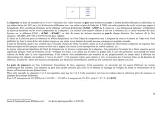 28
_______________________
Cours de Topographie pour BTS/Génie-civil. Par Bertin Ngninteguia (Msc. et PLET GT)
D51
4.7658
4.7664
4.7661
4.7661
0.0000
La séquence est donc un ensemble de n+1 (ici 4+1) lectures (ici celles inscrites en gras pour prendre en compte le double pointé) effectuées au théodolite, en
une même station (ici ∆62) sur n (ici 4) directions différentes avec: une même origine du limbe (ici 4,7660), une même position du cercle vertical par rapport à
la lunette (ici CG), contrôle de fermeture sur la référence (ici l'écart de fermeture (4,7661 - 4,7660) de 0.1mgon est < aux 2,8mgons de tolérance) et répartition
de l'écart de fermeture sur les divers composantes de la séquence. Ces lectures sont toujours réduites à zéro sur la référence (ici la valeur moyenne des deux
lectures sur la référence 4.7661 = (4,7661 - 4,7660)/2 est ôtée de toutes les lectures inscrites en gras de chaque direction. Les lectures, de la 1ère
séquence, 131.8289, 269.3704 et 349.9104 sont donc réduites.
Le choix de la direction prise en référence est affaire d'expérience car il fait l'objet de compromis entre la longueur de visée et la netteté de l'objet visé. Il est
préférable de faire le choix de la visée la plus longue car une même erreur linéaire de pointé aura une conséquence angulaire moindre.
L'écart de fermeture, quant à lui, contrôle une éventuelle rotation du limbe, lui-même, autour de l'AP, pendant les observations composant la séquence. Des
fautes aussi peuvent être perçues comme un choc sur le trépied, une remise à zéro intempestive sur station moderne, etc....
La norme exige qu’une répartition de l'écart de fermeture sur les diverses composantes de la séquence. Nous prendrons l'exemple de la 2ème séquence qui est
significatif puisque l'écart de fermeture est de +0.9mgon. Cet écart, si on admet que le limbe est gradué dans le sens des gisements, sous-entend une petite
rotation du limbe dans le sens trigonométrique. Cette rotation n'est probablement pas soudaine et est, proportionnelle au temps passé à effectuer les
observations (les trépieds ont tendance à "suivre le soleil"). C'est pourquoi retirer, pour réduire à zéro, la moyenne des 2 lectures faites sur la direction de
référence, à toutes les valeurs des lectures correspondant aux directions intermédiaires, semble un bon compromis pour répartir cet écart.
La paire de séquences est bien évidemment, l'association de deux séquences. Cette association est nécessitée par les soucis d'éliminer les erreurs
systématiques des résultats. Une séquence ne peut donc qu'être associée qu'à celle où on observe un décalage de l'origine du limbe, le retournement de la
lunette et l'inversion du sens d'observation.
Dans notre exemple les séquences 1 et 2 sont appairées ainsi que les 3 et 4. Cette association est mise en évidence dans le calcul par paire de séquence en
adoptant des couleurs différentes:
Pour ∆52, la moyenne de 131.8289 et de 131.8321 = 131.8305 et la moyenne de 131.8331 et de 131.8313 = 131.8322
 