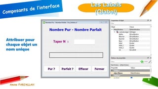 8
Attribuer pour
chaque objet un
nom unique
Amine FARJALLAH
 