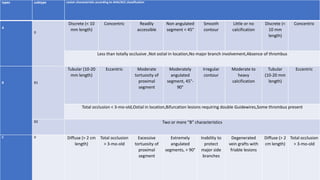 Lesion characteristic according to ahaacc classification | PPTX
