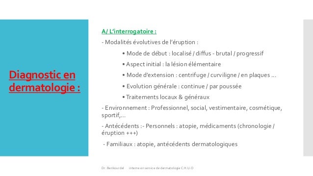 Les lesions elementaires en dermatologie pdf