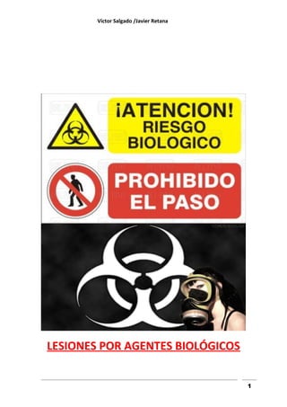 Víctor Salgado /Javier Retana
LESIONES POR AGENTES BIOLÓGICOSLESIONES POR AGENTES BIOLÓGICOS
1
 
