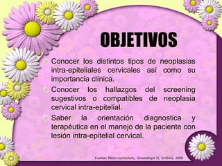 Lesiones PreCancerosas de Cervix