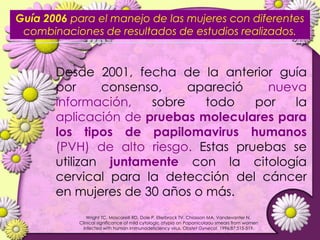 Lesiones PreCancerosas de Cervix