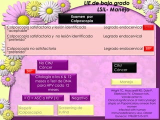 Lesiones PreCancerosas de Cervix