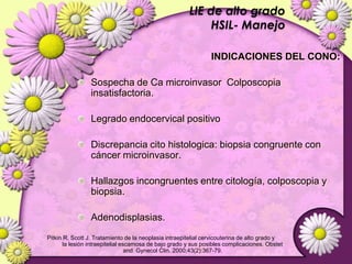 Lesiones PreCancerosas de Cervix