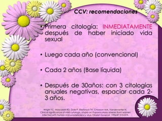 Lesiones PreCancerosas de Cervix