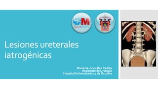 Lesiones ureterales
iatrogénicas
Daniel A. González Padilla
Residente de Urología
Hospital Universitario 12 de Octubre
 