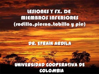 DR. EFRAÍN ARDILA



UNIVERSIDAD COOPERATIVA DE
         COLOMBIA
 