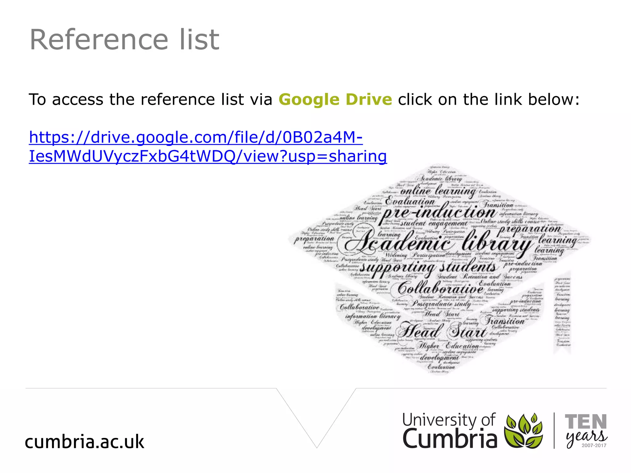 Reference list of
To access the reference list via Google Drive click on the link below:
https://drive.google.com/file/d/0B02a4M-
IesMWdUVyczFxbG4tWDQ/view?usp=sharing
 