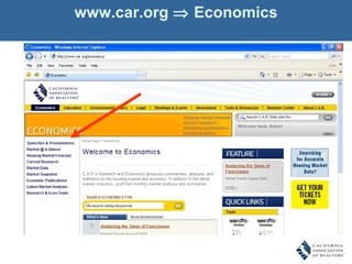 www.car.org    Economics 