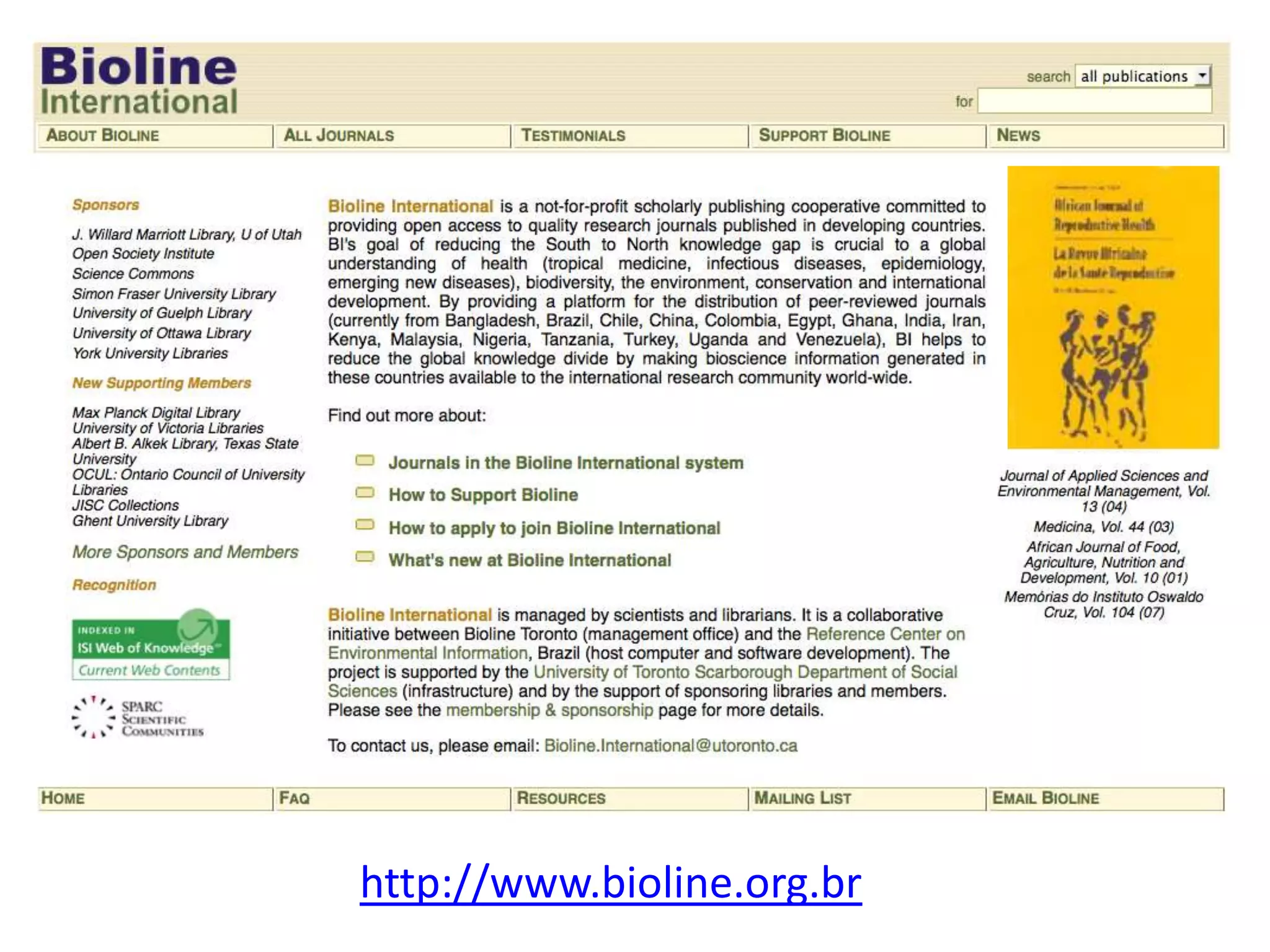 http://www.bioline.org.br
