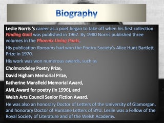 Leslie norris | PPT | Free Download