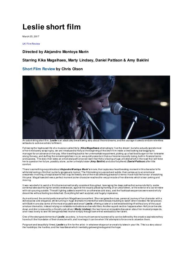 Leslie short film review