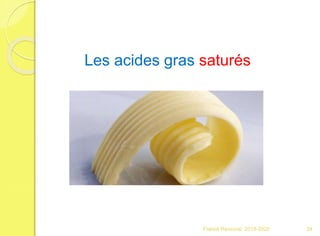 Franck Rencurel 2019-2020 24
Les acides gras saturés
 