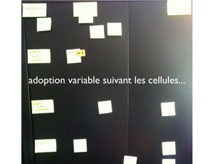 adoption variable suivant les cellules...
 