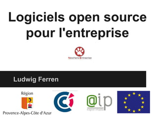 Logiciels open source
pour l'entreprise
Ludwig Ferren
 