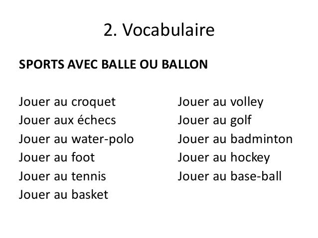 Les Loisirs Et Les Sports