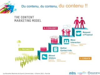 Du contenu, du contenu, du contenu !!
Les Nouvelles Machines de Guerre Commerciales – 6 février 2015 – Paris 8e
 