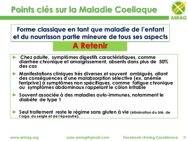 Les Manifestations De La Maladie Coeliaque