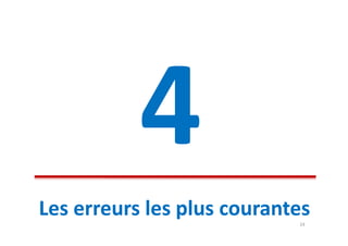 Les erreurs les plus courantes
                            24
 