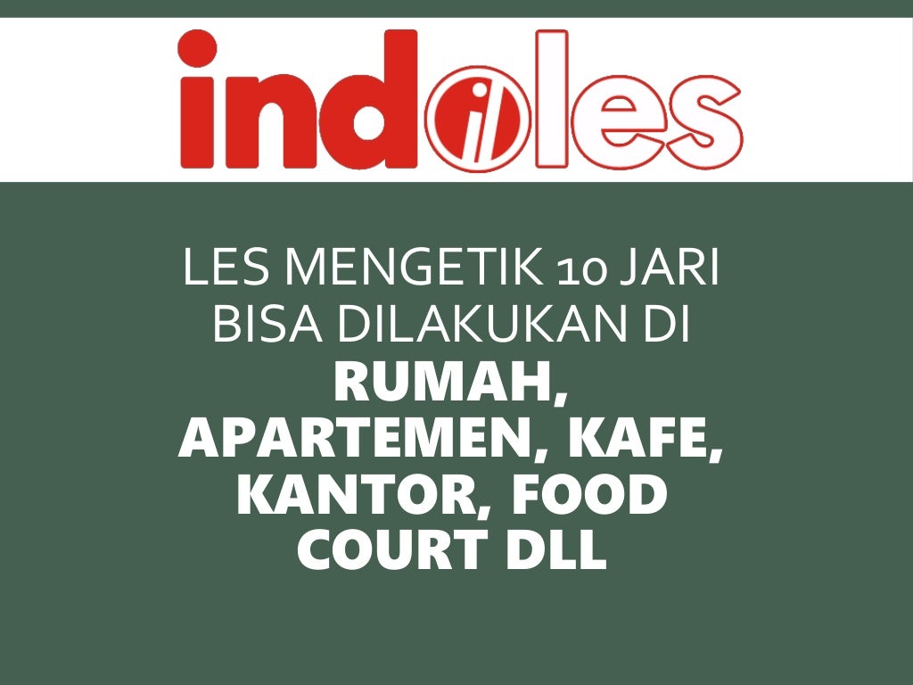 Les Mengetik Cepat 10 Jari Jakarta