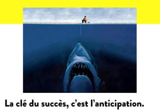 La clé du succès, c’est l’anticipation.
 