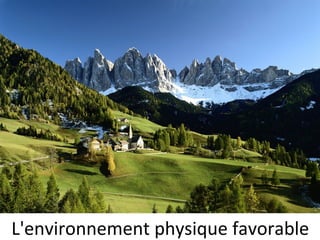 L'environnement physique favorable