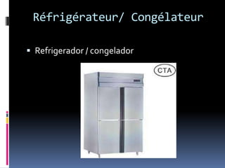 Réfrigérateur/ Congélateur
Refrigerador / congelador