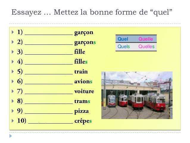 Les mots interrogatifs
