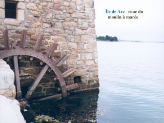 Île de Arz roue du .
moulin à marée
 