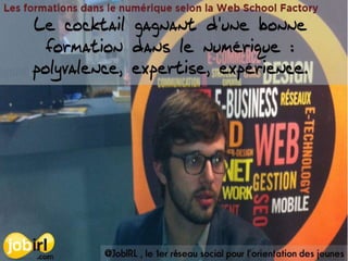 Les métiers du numérique et de l'informatique