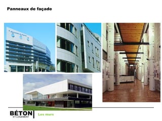 ET LOGEMENT
BÉTON Les murs
Panneaux de façade
 