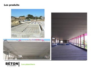 ET LOGEMENT
BÉTON Les planchers
Les produits
 
