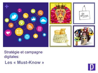 +
Stratégie et campagne
digitales:
Les « Must-Know »
 