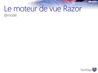 Le moteur de vue Razor @model