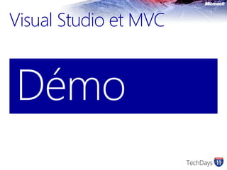 Visual Studio et MVC Démo