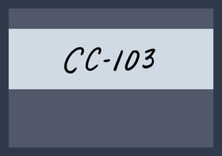 CC -103
 