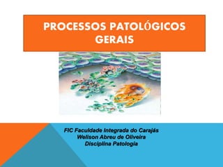 PROCESSOS PATOLÓGICOS
GERAIS
FIC Faculdade Integrada do Carajás
Welison Abreu de Oliveira
Disciplina Patologia
 
