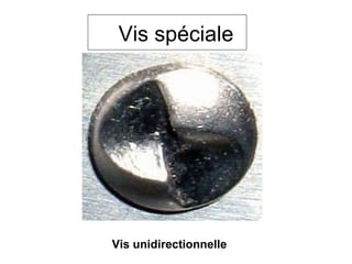 Vis spéciale Vis unidirectionnelle  