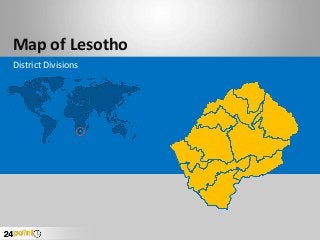 Map of Lesotho
District Divisions
 