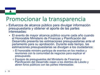 Historia del paísReforma de la gestión financiera pública