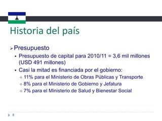 Historia del paísGeneral