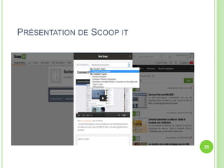 25 
PRÉSENTATION DE SCOOP IT 
 