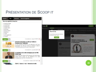 28 
PRÉSENTATION DE SCOOP IT 
 