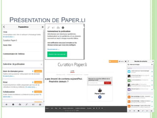 PRÉSENTATION DE PAPER.LI 
33 
 