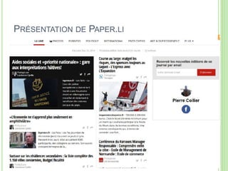 PRÉSENTATION DE PAPER.LI 
34 
 