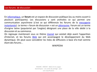 La messagerie instantanéeLa messagerie instantanée, le dialogue en ligne ou le clavardage (québécisme), également désignée par l’anglicisme « chat » (« bavardage ») francisé en « tchat », permet l’échange instantané de messages textuels entre plusieurs ordinateurs connectés au même réseau informatique, et plus communément celui d’Internet. Contrairement au courrier électronique, ce moyen de communication est caractérisé par le fait que les messages s’affichent en quasi-temps-réel et permettent un dialogue interactif..                                                                                                WIKIPEDIADes messageries instantanées sur: MSN