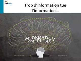 Trop d’information tue
    l’information…
 