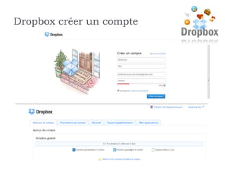 Dropbox créer un compte
 
